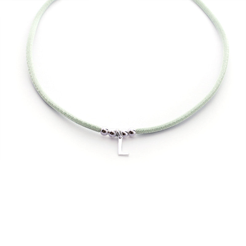 LUPITA - collar inicial plata 5x7mm