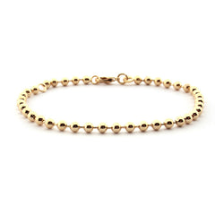 ESSENTIAL - medium gold ball bracelet