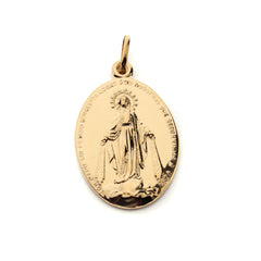 Virgen Milagrosa - medalla clásica dorada 32x24mm