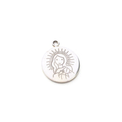 Virgen Inmaculada - medalla de plata personalizable CIELITO