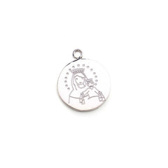 Virgen del Carmen - medalla de plata personalizable CIELITO 19mm