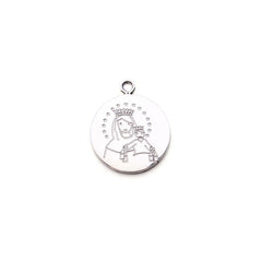 Virgen del Carmen - medalla de plata personalizable CIELITO 19mm