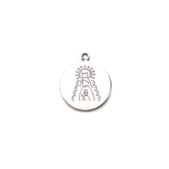 Virgen del Rocío - medalla de plata personalizable CIELITO