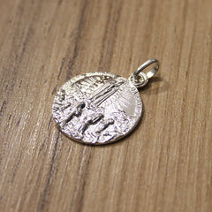 Virgen de Fátima - medalla clásica de plata