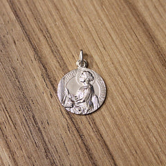 Santa Cecilia - medalla clásica de plata 20mm