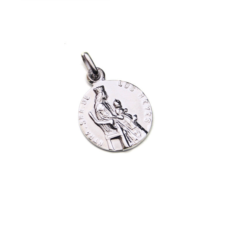 Virgen de los Reyes - medalla clásica de plata 17mm