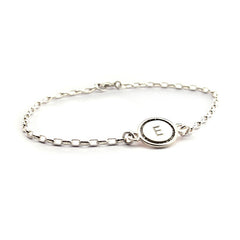 DINA - pulsera personalizable medalla plata 12mm