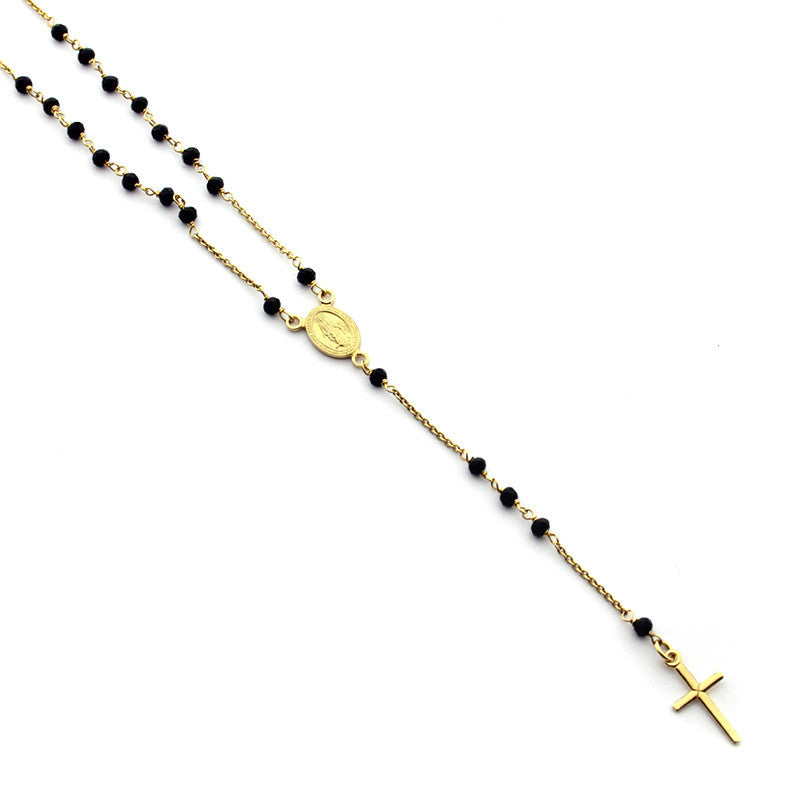 GAUDE - collar rosario dorado