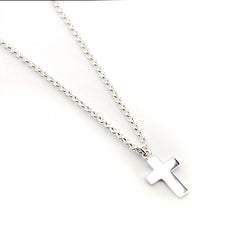 ADÁN - collar personalizable cruz de plata 13x19mm