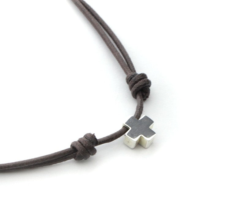 ALMA - collar cruz plata 10mm