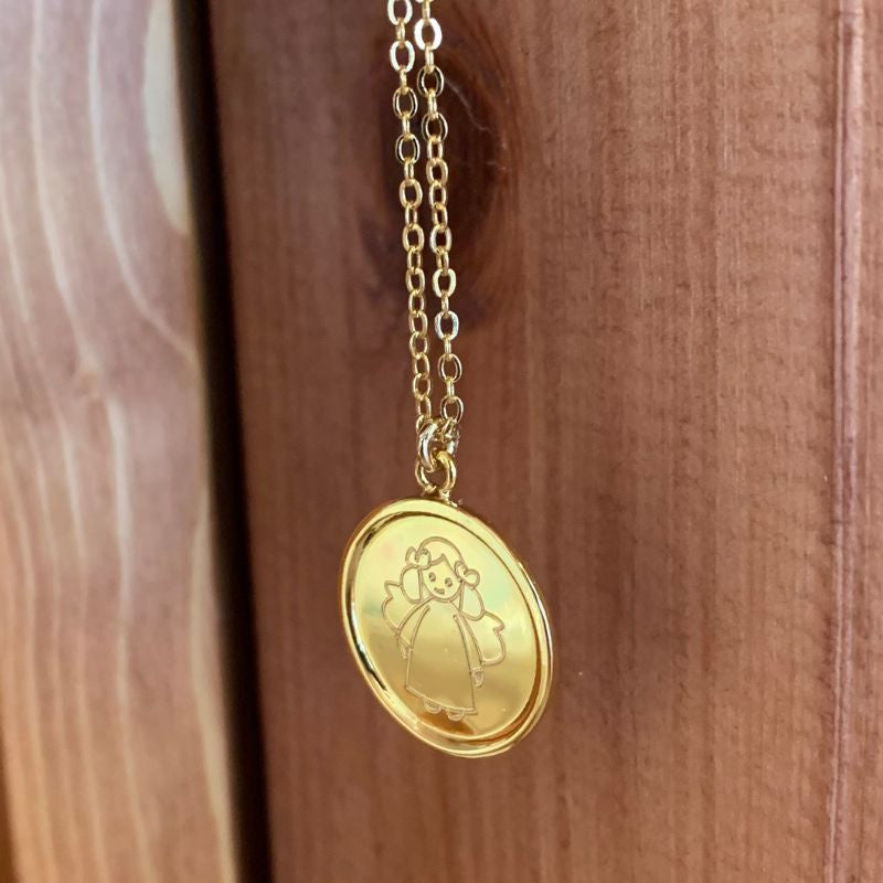 CIELITO DOR - collar personalizable medalla dorada 19mm