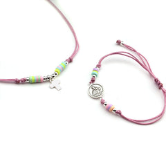 CONFETTI set - necklace and bracelet