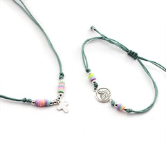 CONFETTI set - necklace and bracelet