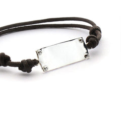 MARCO - pulsera personalizable medalla plata 30x10mm