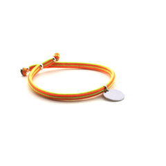 BRISA - Pulsera ajustable medalla plata 13mm