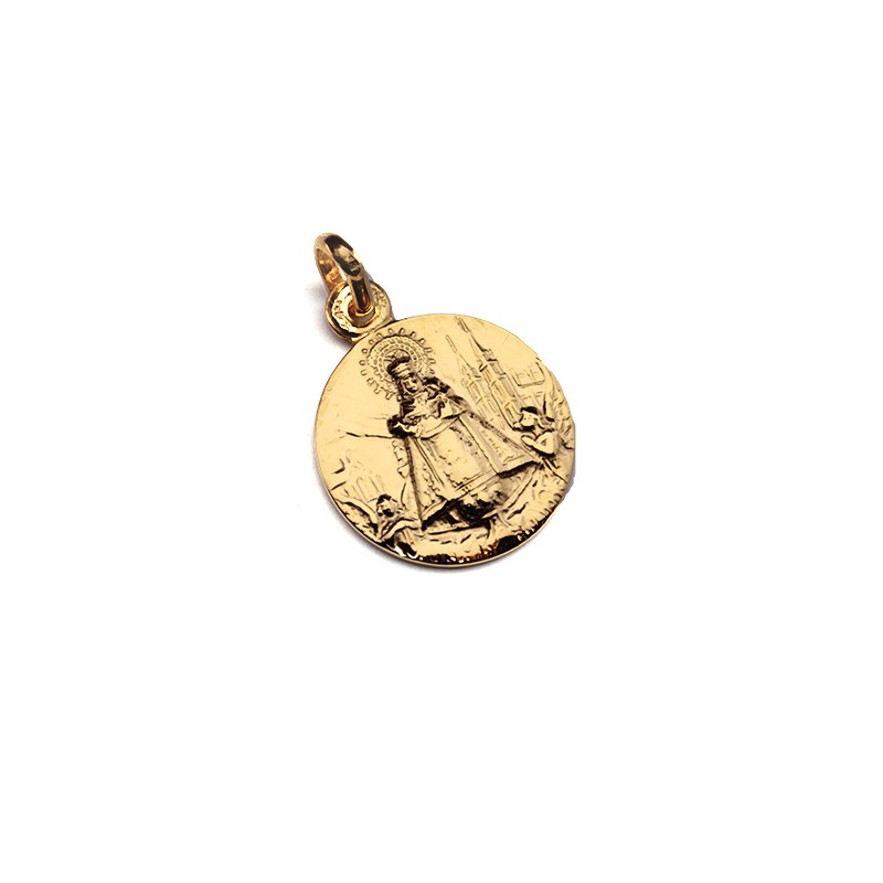 Virgen de Covadonga - medalla clásica dorada