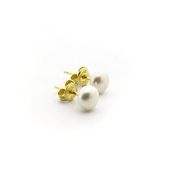 PEARL - golden earrings