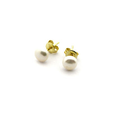 PERLA - pendientes dorados