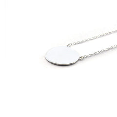 ASTER - collar personalizable medalla plata 15mm